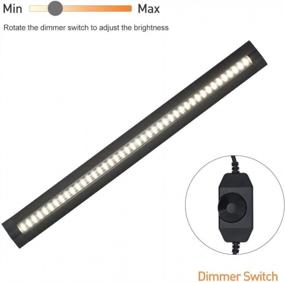 img 2 attached to Dimmable LED Under Cabinet Lighting By LightingWill - CRI90, Warm White 3000K-3500K, Ultra-Thin SMD2835, 12V, 30W (60W Replacement), 2700 Lumens, 6-Pack In Black Color