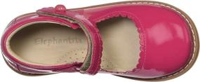 img 2 attached to 👑 Elephantito Mary Jane 1 Silver Toddler Girls' Shoes - Flats: Sparkle and Style for Your Little Princess