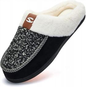 img 4 attached to Men'S Memory Foam Cozy House Slippers - Warm And Soft Indoor/Outdoor Home Slippers For Maximum Comfort