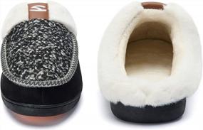 img 2 attached to Men'S Memory Foam Cozy House Slippers - Warm And Soft Indoor/Outdoor Home Slippers For Maximum Comfort