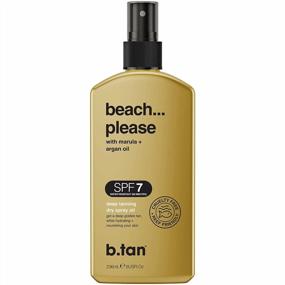 img 4 attached to B.Tan SPF 7 Deep Tanning Dry Spray Beach Oil - Achieve A Golden Tan While Nourishing Skin With Marula & Argan Oil, Includes A Self Tan Boost, Vegan & Cruelty-Free 8 Fl Oz