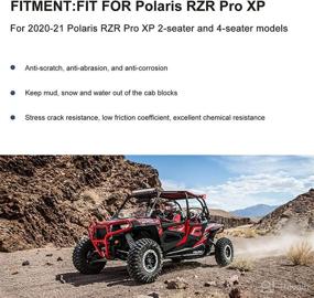 img 1 attached to 🛡️ Sporacingrts RZR Pro XP 2020-21 Rear Wheel Well Block Offs Chassis Guard - All Weather Heavy Duty Protection for 2-Seat and 4-Seat Models