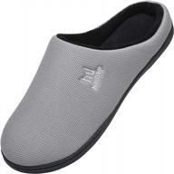experience ultimate comfort with maiitrip men's memory foam slippers - non-slip and available in sizes 7-17 logo