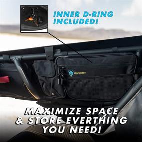 img 2 attached to 🚪 Chupacabra Offroad X3 Front Door Bags - Ultimate Door Storage Solution for Can Am Maverick X3 MAX Turbo R X DS RS RR XMR XRC 2017 2017-2022 (Driver & Passenger Side)