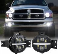 upgrade your dodge ram with bicyaco led fog lights and drl - 1 pair (black) - compatible with 2002-2008 ram 1500 and 2003-2009 ram 2500/3500 pickup trucks логотип