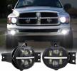 upgrade your dodge ram with bicyaco led fog lights and drl - 1 pair (black) - compatible with 2002-2008 ram 1500 and 2003-2009 ram 2500/3500 pickup trucks logo