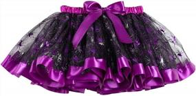 img 4 attached to Add A Splash Of Colors To Your Little Girl'S Wardrobe With DXTON Rainbow Flower Tulle Skirt