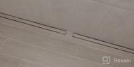 картинка 1 прикреплена к отзыву Professional Brushed Stainless Steel Rectangle Shower Floor Drain - Neodrain 24-Inch Linear Shower Drain With Tile Insert Grate - Ideal For Floor Shower Drain Needs от Ryan Selpasoria