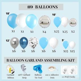 img 2 attached to 🐘 176 pc Baby Shower Decorations for Boy and Birthday Boy - Elephant Theme, Balloon Garland Arch, Balloon Boxes, Banner and More!