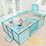 🧸 goldge extra large playpen for babies and toddlers with 50pcs balls and 5 pcs pull up rings - ultimate baby play yard and kids play area logo