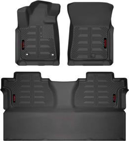 img 4 attached to Gator Accessories 79605 Toyota Tundra CrewMax Cab Floor Liners - Black, Front & 2nd Seat, 2014-2020 | Combo Set