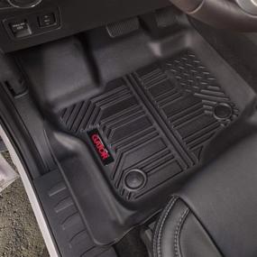 img 3 attached to Gator Accessories 79605 Toyota Tundra CrewMax Cab Floor Liners - Black, Front & 2nd Seat, 2014-2020 | Combo Set