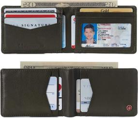 img 3 attached to Alpine Swiss Delaney Slimfold Collection Men's Accessories : Wallets, Card Cases & Money Organizers