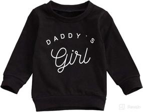 img 4 attached to Toddler Pullover Sweatshirt Clothes F Daddys Apparel & Accessories Baby Girls : Clothing