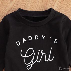 img 2 attached to Toddler Pullover Sweatshirt Clothes F Daddys Apparel & Accessories Baby Girls : Clothing