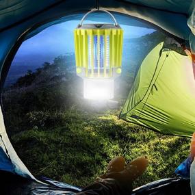 img 1 attached to Waterproof Rechargeable Camping Lantern With Flashlight - 350LM LED Tent Light For Hiking, Fishing And Emergencies, Powered By 2200Mah Battery - Essential Camping Accessory