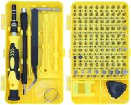 🛠️ ultimate 115-in-1 precision screwdriver set for repairing computers, mobile phones, ps4, laptops & more – insulated hand home tool kit (yellow) логотип