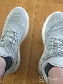img 6 attached to Мужская теннисная обувь Akk: дышащие сетчатые кроссовки на шнуровке для бега, прогулок и тренировок