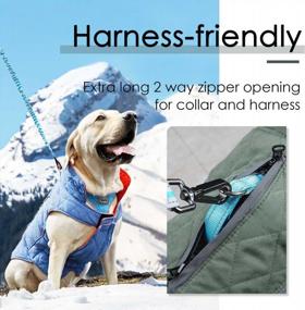 img 2 attached to Waterproof Windproof Reversible Winter Dog Jacket - ThinkPet Cold Weather Coats For Small, Medium & Large Dogs, Thick Padded Warm Coat With Reflective Vest Clothes