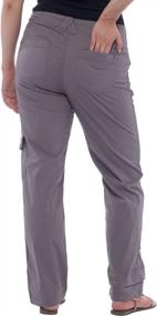 img 2 attached to Women'S Roll-Up Leg Cargo Pants 2160 By Alki'I