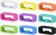 secure and colorful silicone fastener rings for garmin smartwatches - 9 pack logo