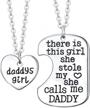 father-daughter necklace set - luvalti daddy's girl heart pendant - ideal for strengthening family bonds logo