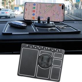 img 4 attached to Non-Slip Phone Pad For 4-In-1 Car - Universal Car Phone Holder Mount Car Electronics & Accessories