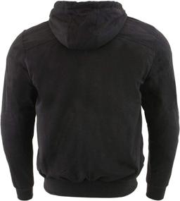 img 3 attached to 🧥 CE Approved Armored Hoodie for Men - Performance Standard MPM1788 in Black by Milwaukee Leather