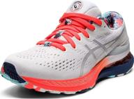 asics womens gel kayano running thunder women's shoes at athletic logo