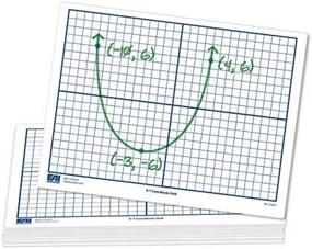 img 3 attached to EAI Education X-Y Coordinate Grid Flexible Dry-Erase Boards: 9" X 12" Double-Sided - Set Of 30