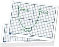 гибкие доски для сухого стирания с координатной сеткой eai education xy: 9 x 12 дюймов, двусторонние, набор из 30 штук логотип