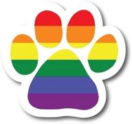 🏳️ lgbt pawprint magnetic car decal by magnet me up - enhancing visibility and style логотип