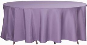 img 2 attached to Stylish And Affordable Round Table Linens For Special Occasions - Order Efavormart'S Wholesale Polyester Tablecloth In Violet Amethyst Today!