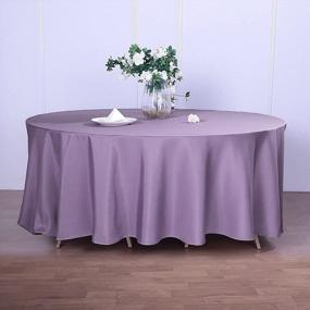 img 4 attached to Stylish And Affordable Round Table Linens For Special Occasions - Order Efavormart'S Wholesale Polyester Tablecloth In Violet Amethyst Today!
