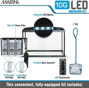 img 3 attached to 🐠 10 Gallon Marina LED Aquarium Kit