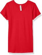 aquaguard girls v neck jersey t shirt girls' clothing via tops, tees & blouses logo