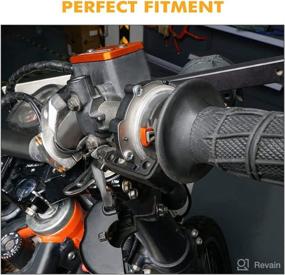 img 2 attached to 🏍️ Enhance Performance with NICECNC Orange Throttle Spacer Kit for KTM Motorcycles - Compatible with 690 Duke/Enduro R/SMCR 2014-2021, 1090/1190/1290 Adventure, 2014-2019 Superduke R