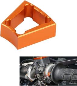 img 4 attached to 🏍️ Enhance Performance with NICECNC Orange Throttle Spacer Kit for KTM Motorcycles - Compatible with 690 Duke/Enduro R/SMCR 2014-2021, 1090/1190/1290 Adventure, 2014-2019 Superduke R