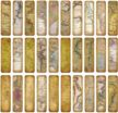 vintage map paper bookmarks set - 30pcs boxed retro tracing tour bookmarks for book lovers logo