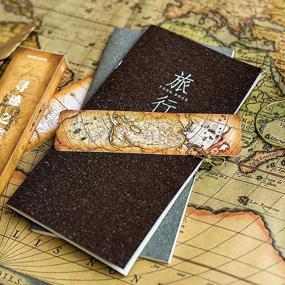 img 1 attached to Vintage Map Paper Bookmarks Set - 30PCS Boxed Retro Tracing Tour Bookmarks For Book Lovers