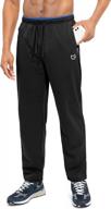 g gradual men's sweatpants with zipper pockets open bottom athletic pants for men workout, jogging, running, lounge logo