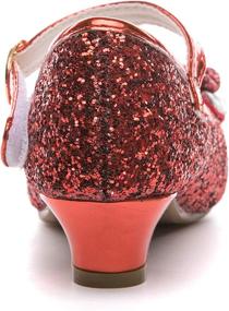 img 2 attached to 👠 Flats for Girls - Je Gou Wedding Bridesmaids Glitter Princess Shoes