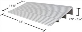 img 2 attached to 3-1/4" High Aluminum Mobility Threshold Ramp For Wheelchairs, Scooters, And Power Chairs - Silver Spring
