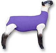 show pro purple spandex sheep horses logo