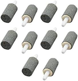 img 1 attached to 🐠 CNZ 10-Pack 1-inch Grey Mineral Bubble Release Aquarium Air Stone Airstone