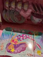 картинка 1 прикреплена к отзыву Jewelkeeper Ballerina Pretend Tea Set - 15 Piece Girls Toy Tin With Carrying Case от Molly Hoffman