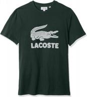 lacoste men's clothing: flocked graphic sleeve t-shirt logo