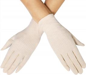 img 4 attached to 🧤 Lovful Women's Sunscreen Gloves: Lightweight Cotton Touch Screen Driving Gloves with UV Sun Protection