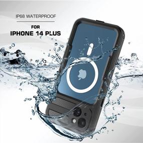 img 3 attached to Protect Your IPhone 14 Plus: Waterproof, Shockproof, Magnetic, Dustproof Case With Built-In Screen Protector And Camera Lens – Clear Sound Quality And Convenient Strap Included!