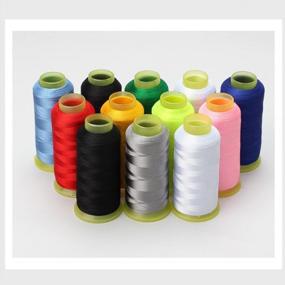 img 1 attached to Orange Polyester Embroidery Machine Thread 4000Y (3600M) With 25 Pcs Plastic Bobbins Large Spool For Brother Singer Janome All Sewing Machines - Windman 4 Spools